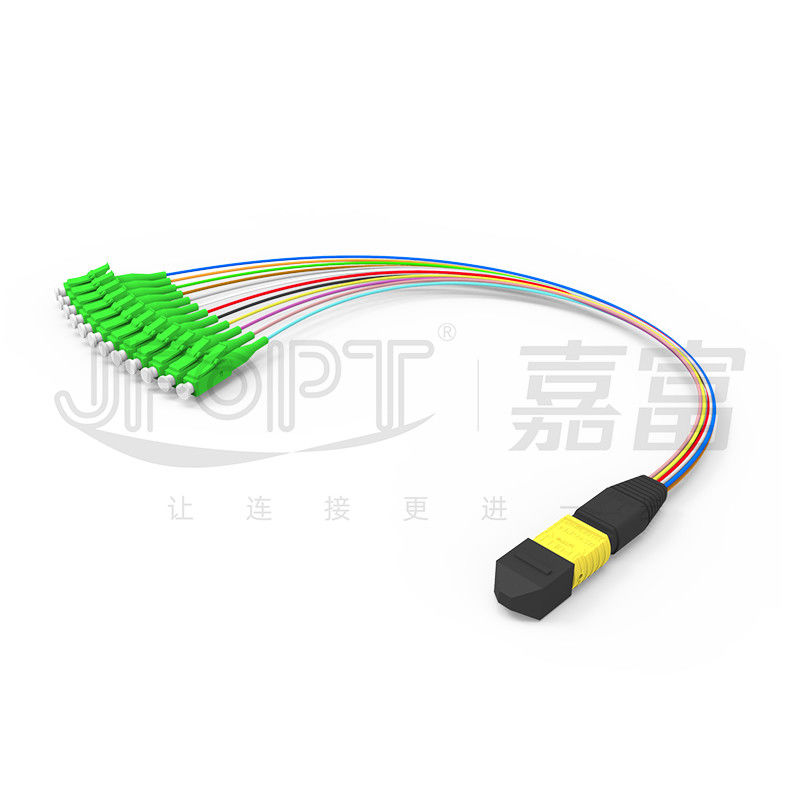 MTP-12 * LC 광섬유 점퍼 12 핵심 OS2 G657A1 G657A2 0.9 밀리미터 분기는 갈라집니다