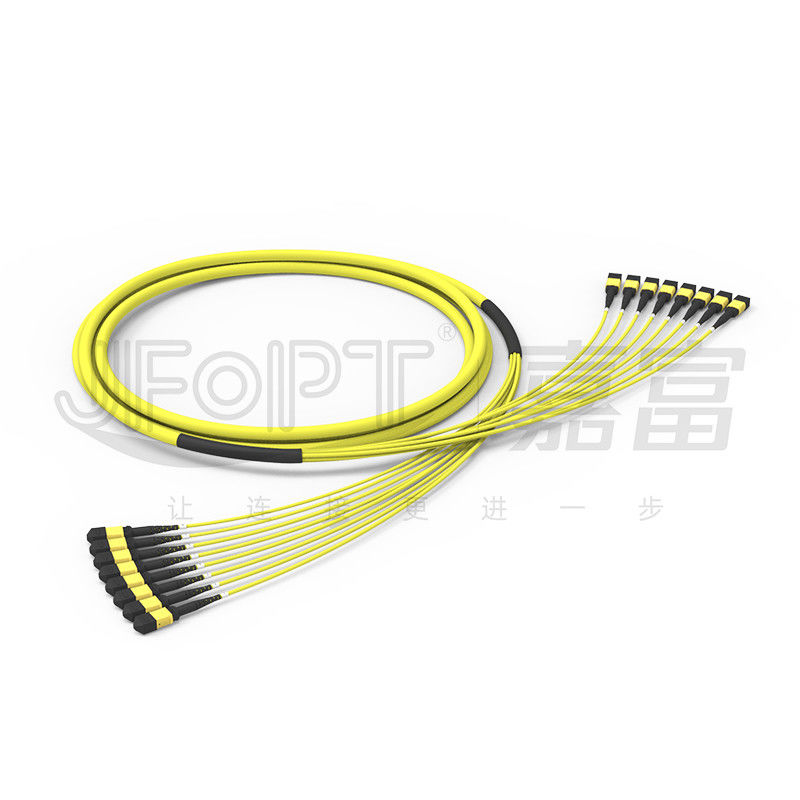 G657A1은 무감각한 MPO 섬유 옵틱 케이블 96 핵심 8 단위 12 섬유 단일모드 OS2 저손실을 만곡시킵니다