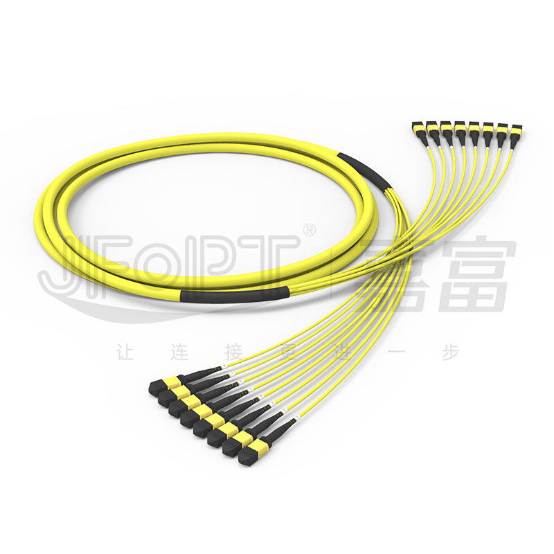 G657A1은 무감각한 MPO 섬유 옵틱 케이블 96 핵심 8 단위 12 섬유 단일모드 OS2 저손실을 만곡시킵니다