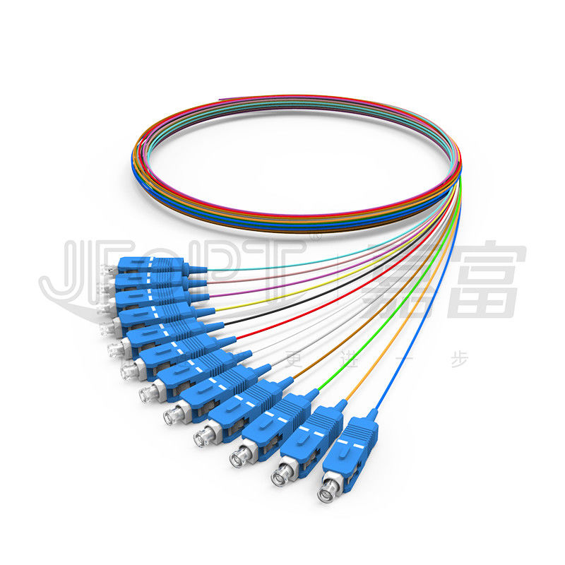 PVC LSZH 하이트렐 실내 섬유 옵틱 케이블 0.9 밀리미터 0.6 밀리미터 단단한 버퍼링된 섬유 단일모드 / 다중 모드