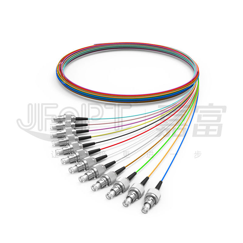 PVC LSZH 하이트렐 실내 섬유 옵틱 케이블 0.9 밀리미터 0.6 밀리미터 단단한 버퍼링된 섬유 단일모드 / 다중 모드