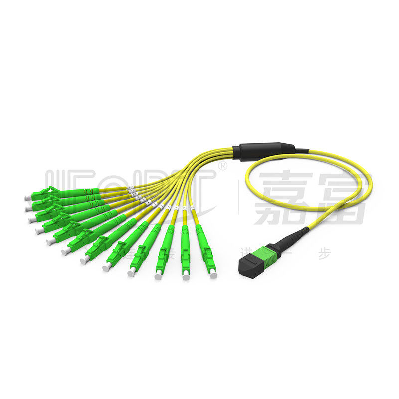 MPO-LC 3.0 작은 MPO 브레이크아웃 케이블 2.0 밀리미터는 MPO 섬유 패치 코드를 분기시킵니다