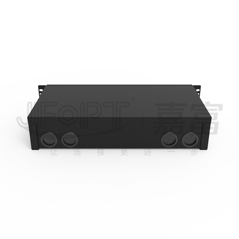 트레이를 접합하는 2U 미끄러져 움직이는 선반 장착 섬유 플러그반 LC QX 196 섬유 극단적 가는 퓨젼