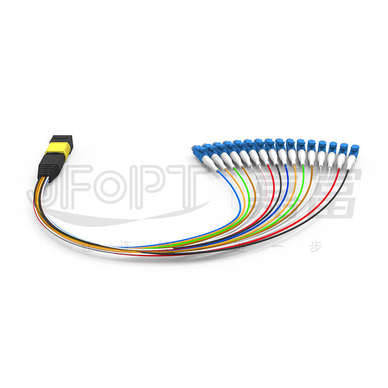 MPO-LC 패치 코드 16 핵심 단일 모드 저손실 G657A1/G657A2 종류 A 모듈 박스