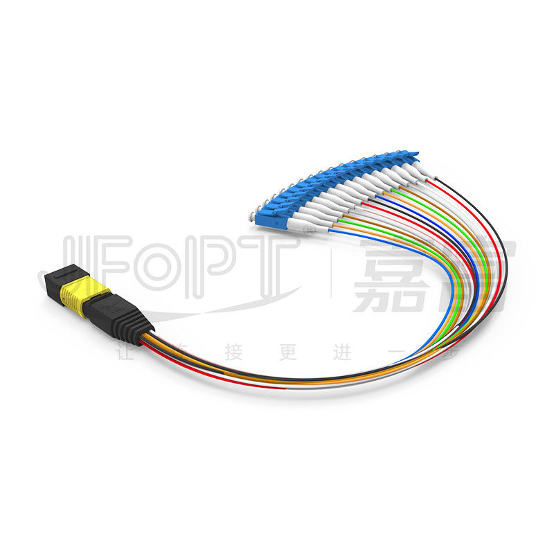 MPO-LC 패치 코드 16 핵심 단일 모드 저손실 G657A1/G657A2 종류 A 모듈 박스