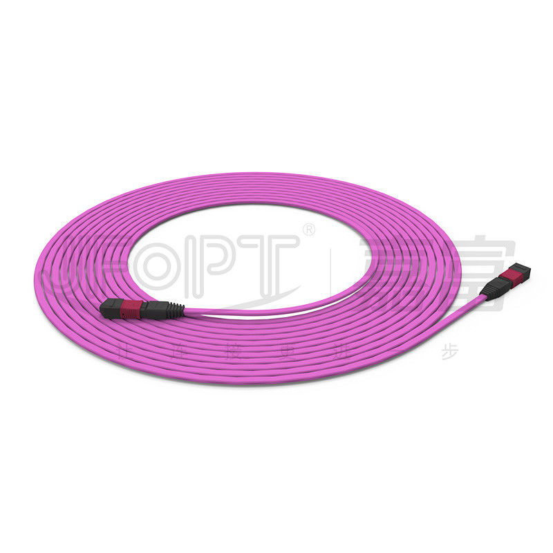 불 retardant 줄기 케이블 12 코어 멀티 모드 50/125 OFNR/OFNP