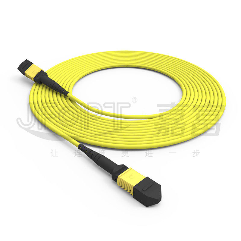 12-코어 MPO 트렁크 케이블 패치 코드 단일 모드 G657A1/G657A2 3.0 LSZH A/B 포러리티 역전