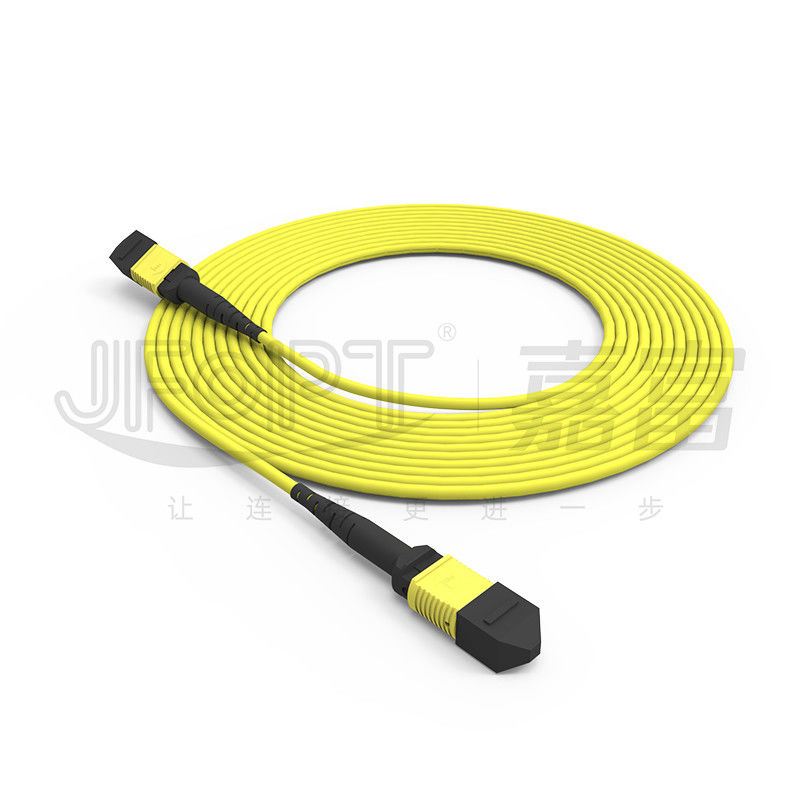 24코어 단일 모드 MPO 트렁크 케이블 G657A1/G657A2 척추 점퍼