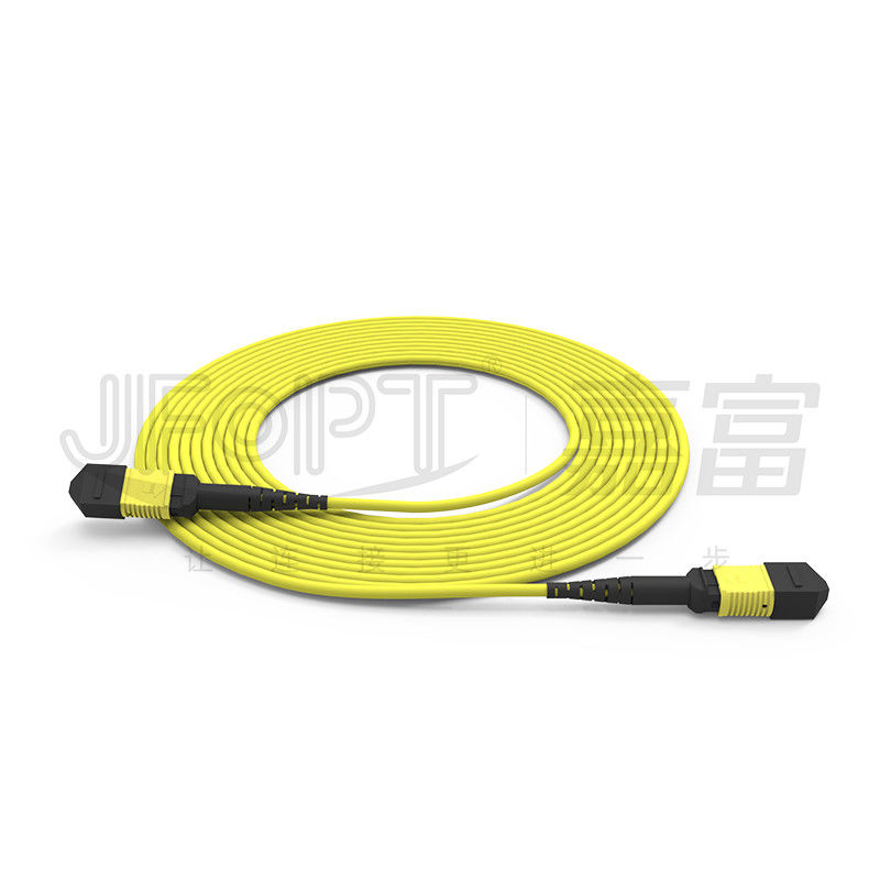 24코어 단일 모드 MPO 트렁크 케이블 G657A1/G657A2 척추 점퍼