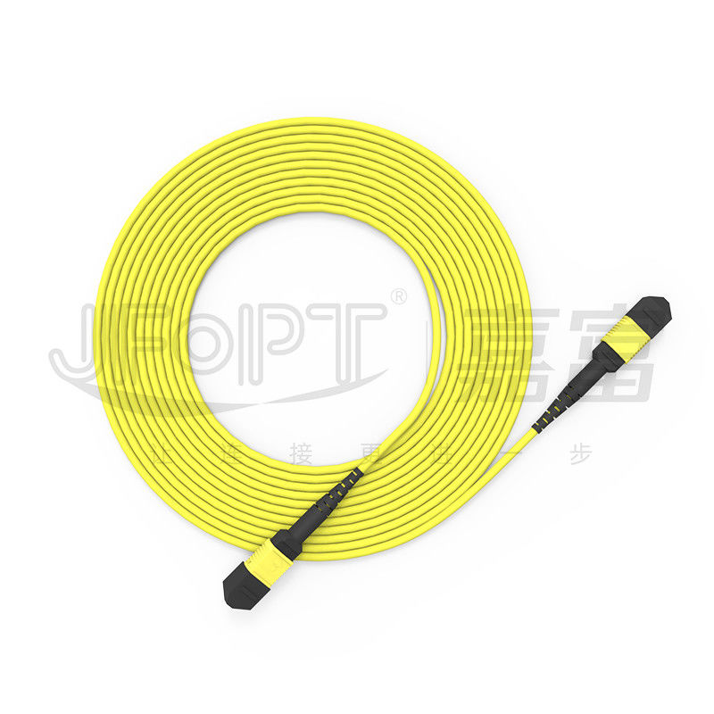 24코어 단일 모드 MPO 트렁크 케이블 G657A1/G657A2 척추 점퍼