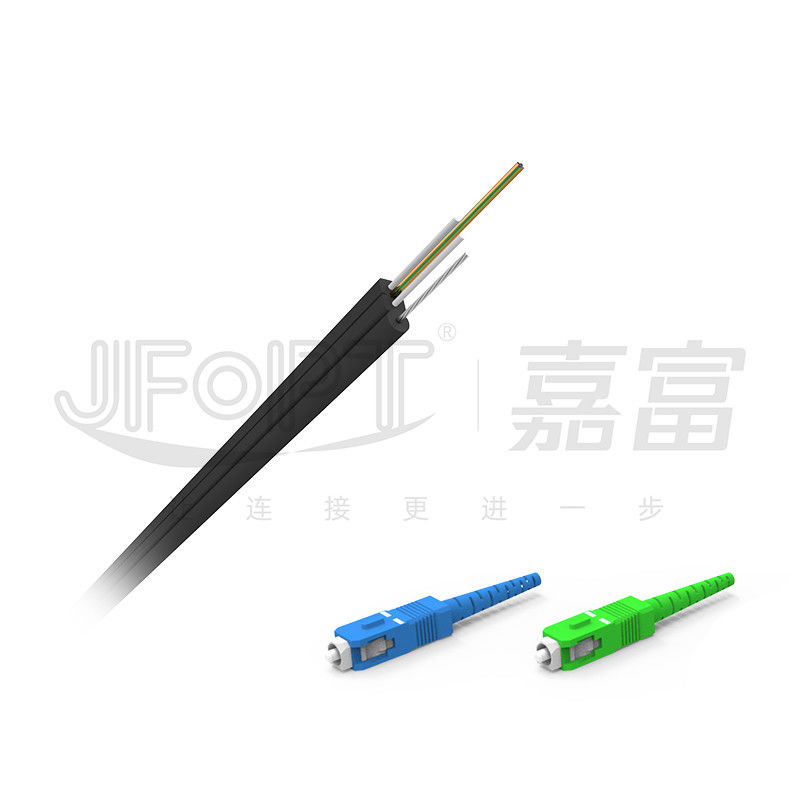 FRP 강화 자부족 단단한 버퍼 광섬유 케이블 SC-SC 단일 코어 G657A1/A2