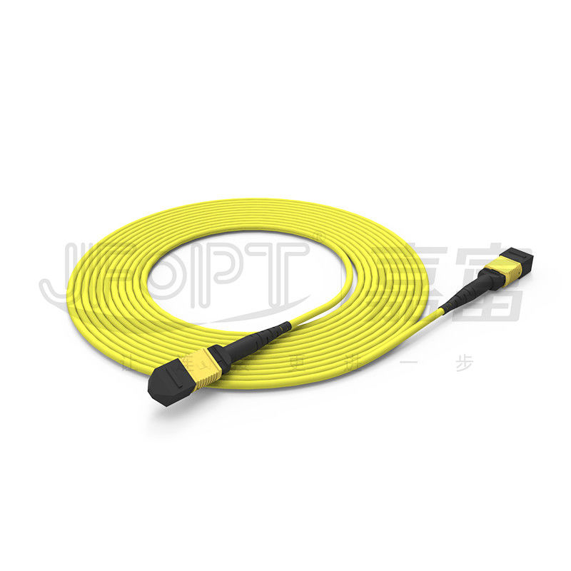 12 코어 MPO 트렁크 케이블 LSZH 2.0mm/3.0mm 저손실 단일관 미니 케이블 MPO 패치 코드