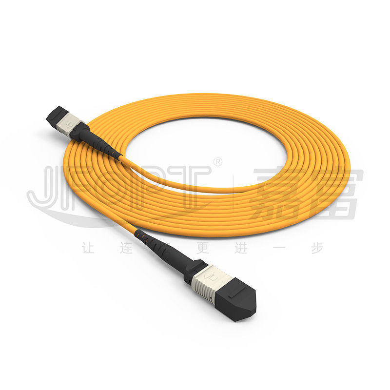 850nm 멀티모드 저손실 페룰 MPO 트렁크 케이블 멀티 코어 광섬유 패치 코드