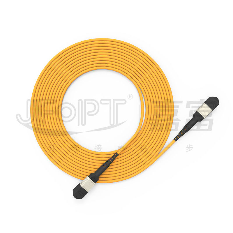 850nm 멀티모드 저손실 페룰 MPO 트렁크 케이블 멀티 코어 광섬유 패치 코드
