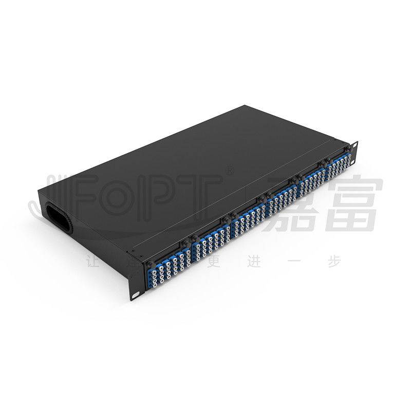 1U MPO-LC G657A1 144 코어 밀도 LC 어댑터와 함께 고밀도 연결 상자
