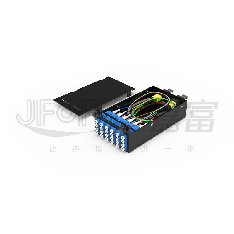 1U MPO-LC G657A1 144 코어 밀도 LC 어댑터와 함께 고밀도 연결 상자